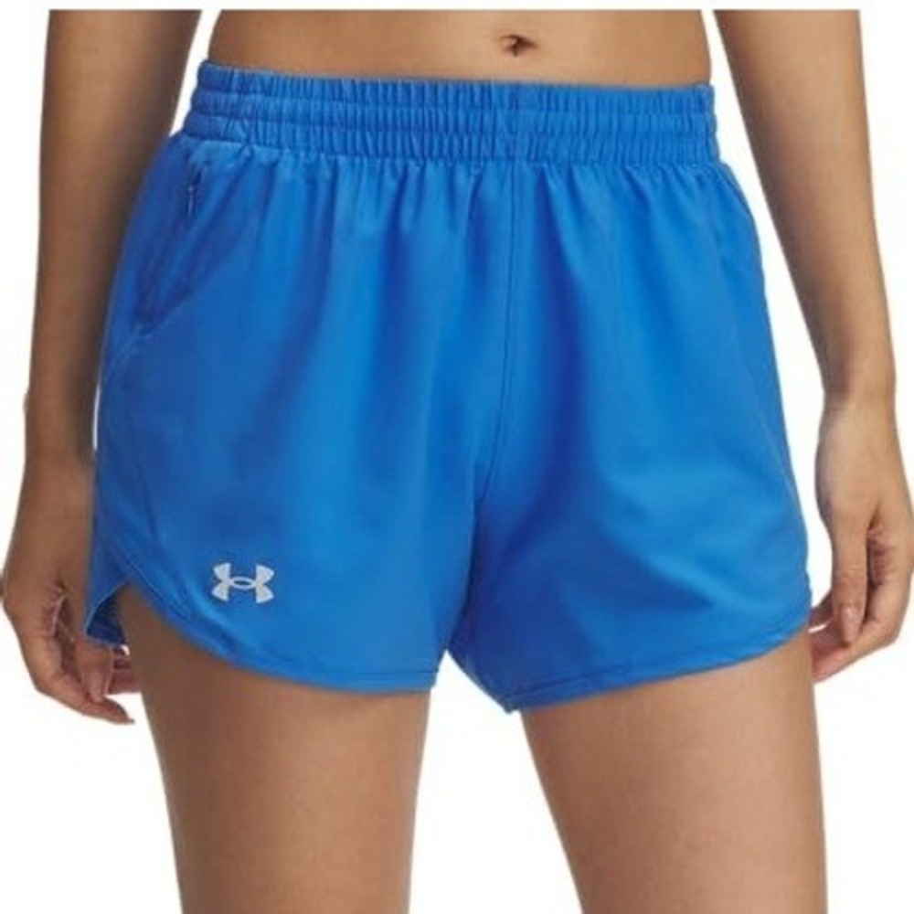 Under Armour Fly By 2.0 Running Shorts Blue XL Womens Athletic Gym Workout New